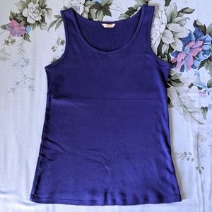 Uniqlo cotton tank - blue